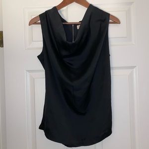 Michael Kors Sleeveless Black Satin Top Women’s Size M